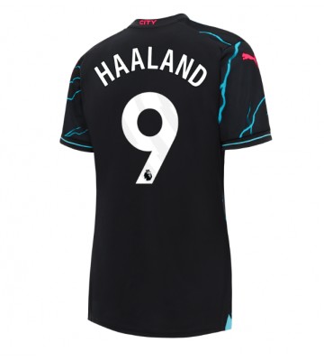 Manchester City Erling Haaland #9 Tercera Equipación Mujer 2023-24 Manga Corta